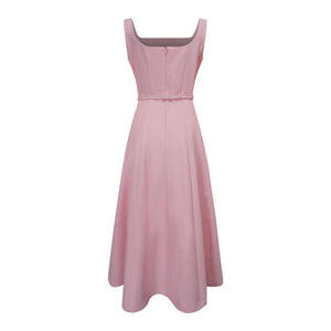 Aurohaya Valéria Pink Crystal Embellished Jacket & Dress Set