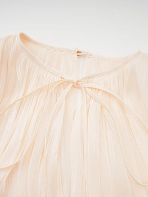 Aurohaya Amélie Fully Pleated Ruffled Mini Dress