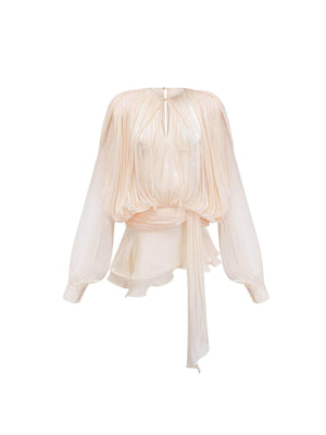 Aurohaya Amélie Fully Pleated Ruffled Mini Dress