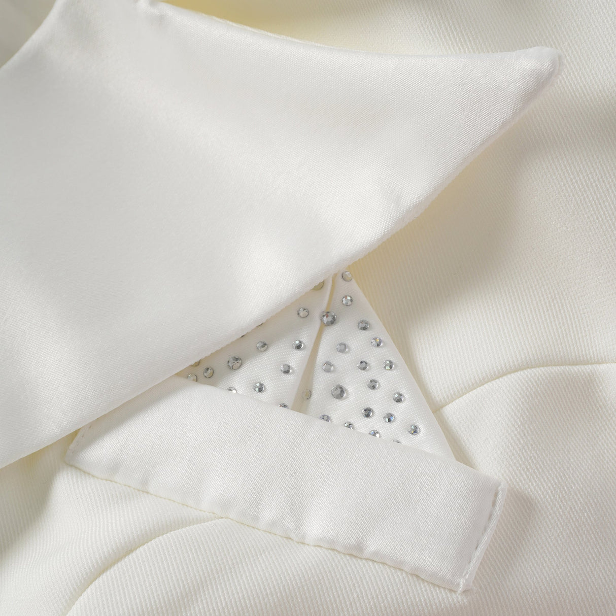 Aurohaya Inmaculada White Boned Bodice Mini Blazer Dress