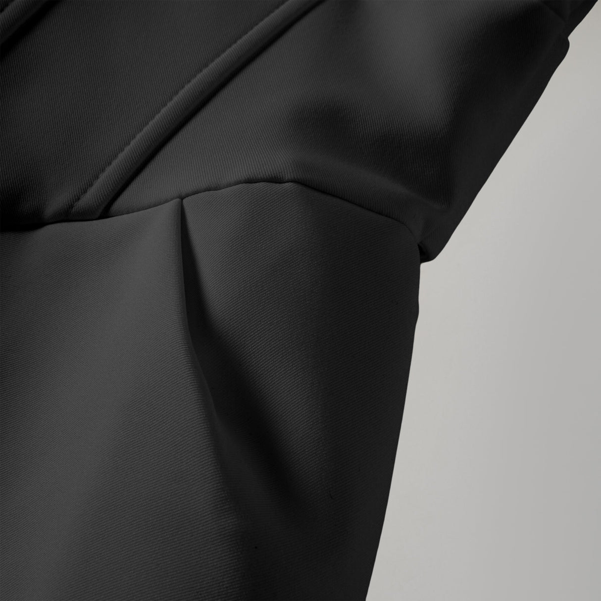 Aurohaya Inmaculada Black Boned Bodice Mini Blazer Dress