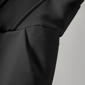 Aurohaya Inmaculada Black Boned Bodice Mini Blazer Dress