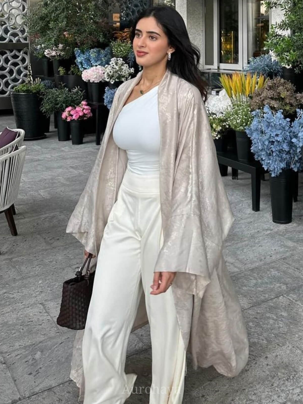 Satin Modest Open Front Abaya