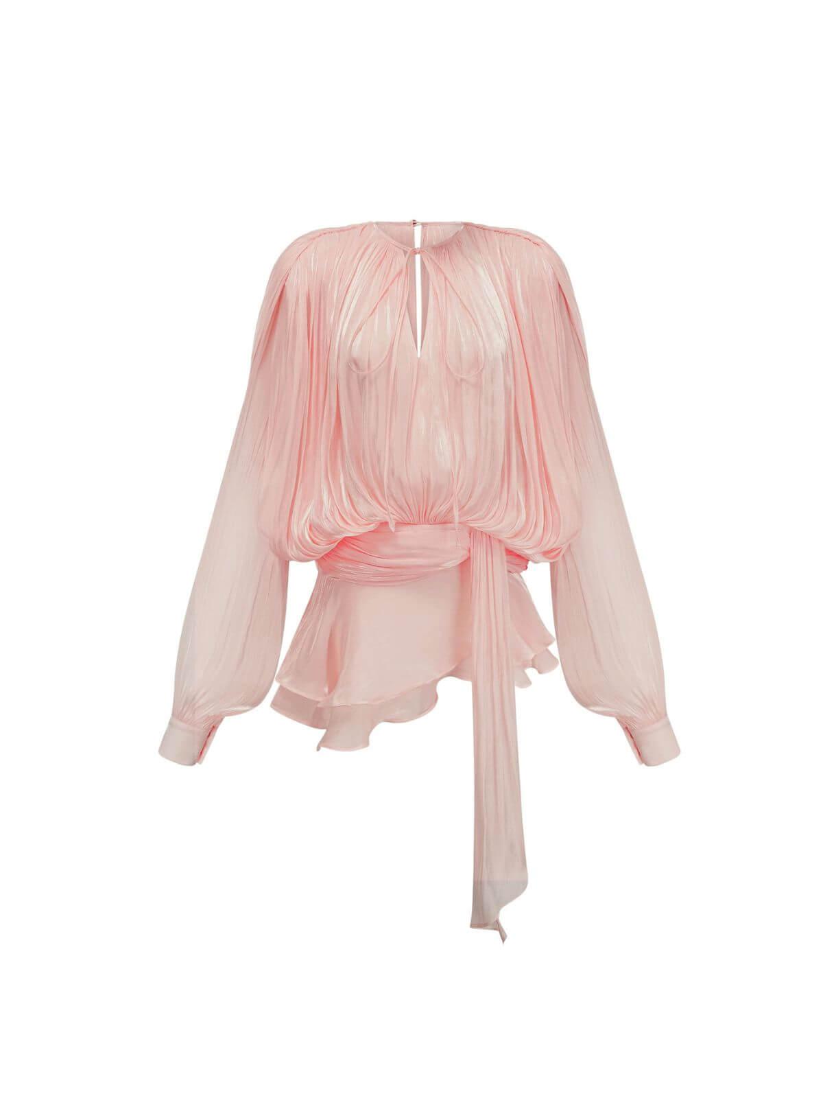 Aurohaya Amélie Fully Pleated Ruffled Mini Dress