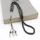 99 Black Gallstone Beads