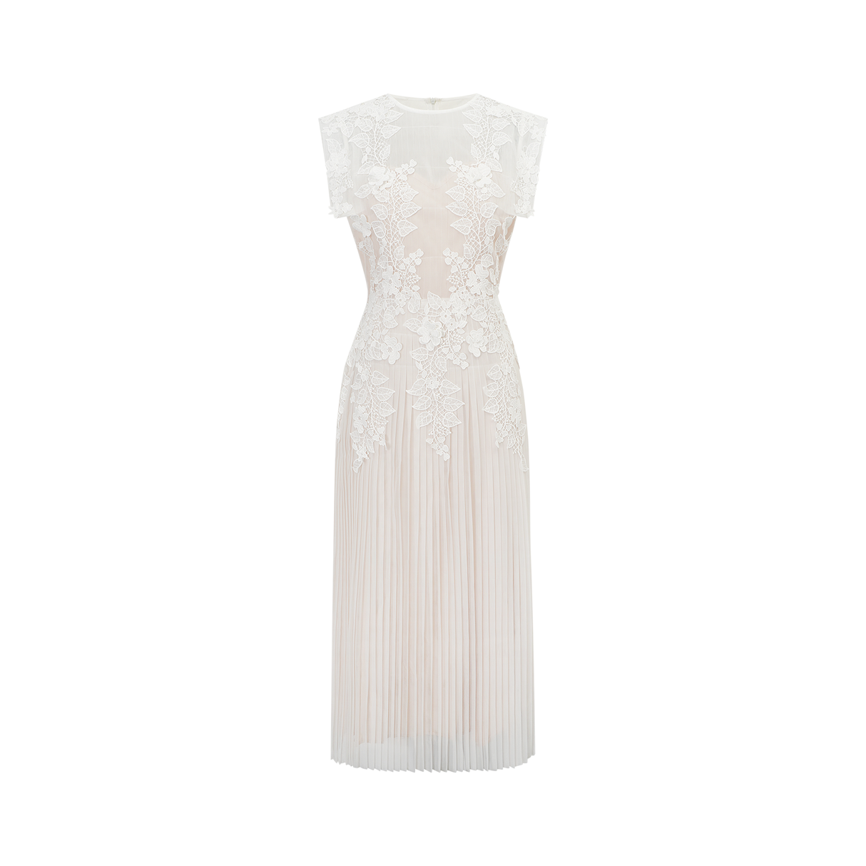 Aurohaya Annabelle Flower-appliqué Tulle Midi Dress