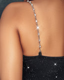 Chain Strap Glitter Bodycon Dress