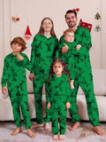 Christmas Elk Print Family One-Piece Pajamas