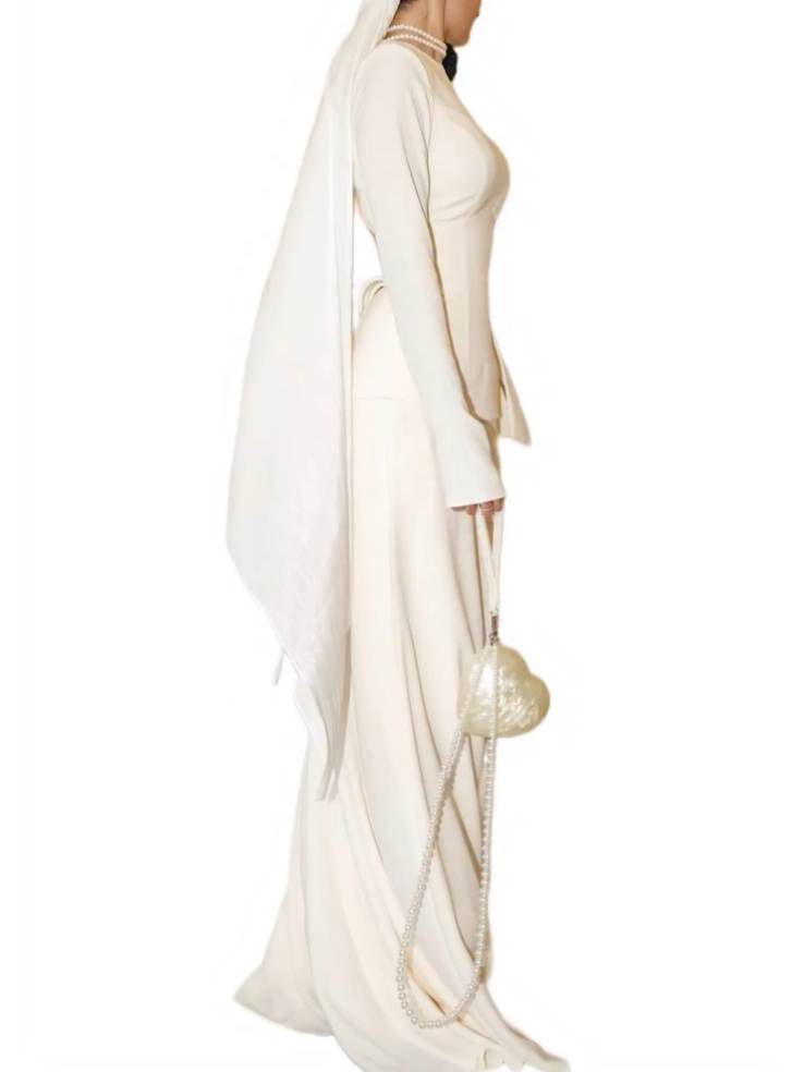 Waist Belt Design Maxi Dress Set