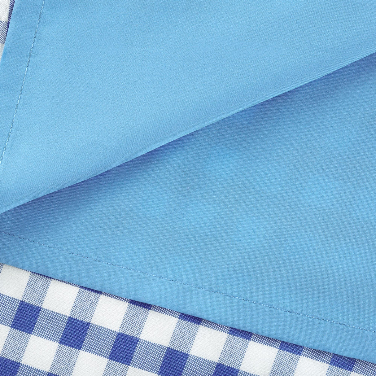 Aurohaya Diane blue gingham midi dress