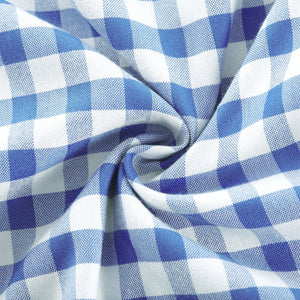 Aurohaya Diane blue gingham midi dress