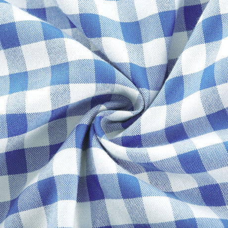 Aurohaya Diane blue gingham midi dress