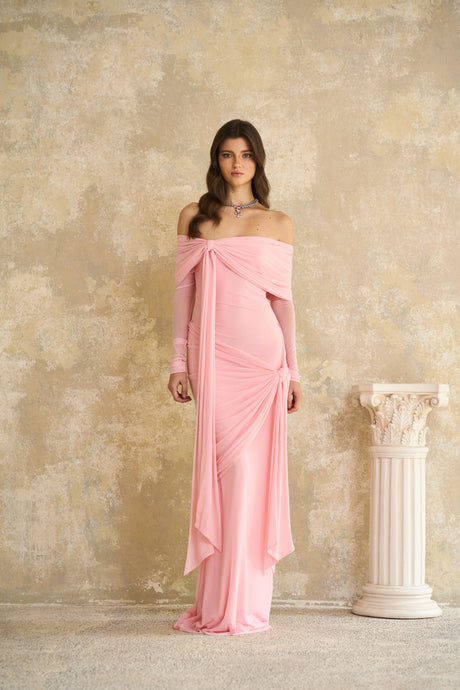 Aurohaya Juniper Blush Serenade Gown