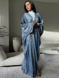 Satin Modest Open Front Abaya