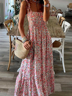 Aurohaya Bohemian Printed Slip Dress