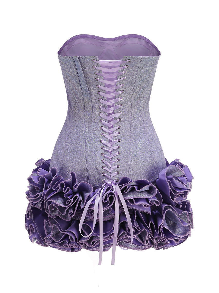 Aurohaya Isadora Strapless Corset Mini Dress