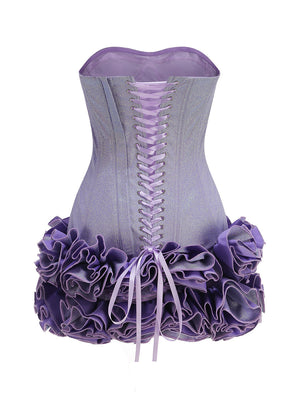 Aurohaya Isadora Strapless Corset Mini Dress