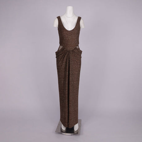 Aurohaya Juliette Sequin Cut Out Maxi Dress