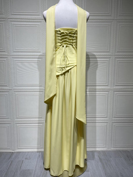 Aurohaya Solène Asymmetrical Maxi Gown