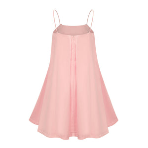 Aurohaya Avril Pink Floral Embroidered Satin Mini Dress