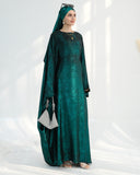 Satin Batwing Butterfly Abaya with Hijab