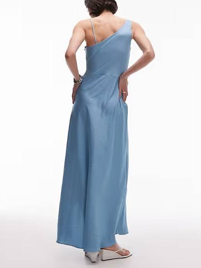 Aurohaya Swing Collar Irregular Hem Dress