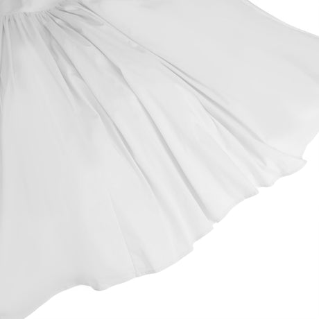 Aurohaya Eponine White Layered Flared Hem Midi Dress