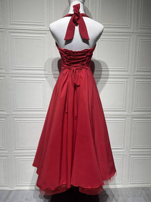 Aurohaya Margaux Halter Neck Midi Dress