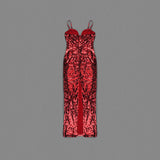 Aurohaya Bérangère Sequin Maxi Dress