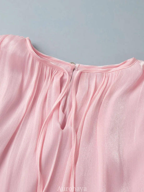 Aurohaya Avelisse Draped Mini Dress