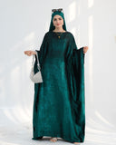 Satin Batwing Butterfly Abaya with Hijab