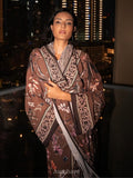 Floral Printed Open Abaya with Hijab 2-Piece Set