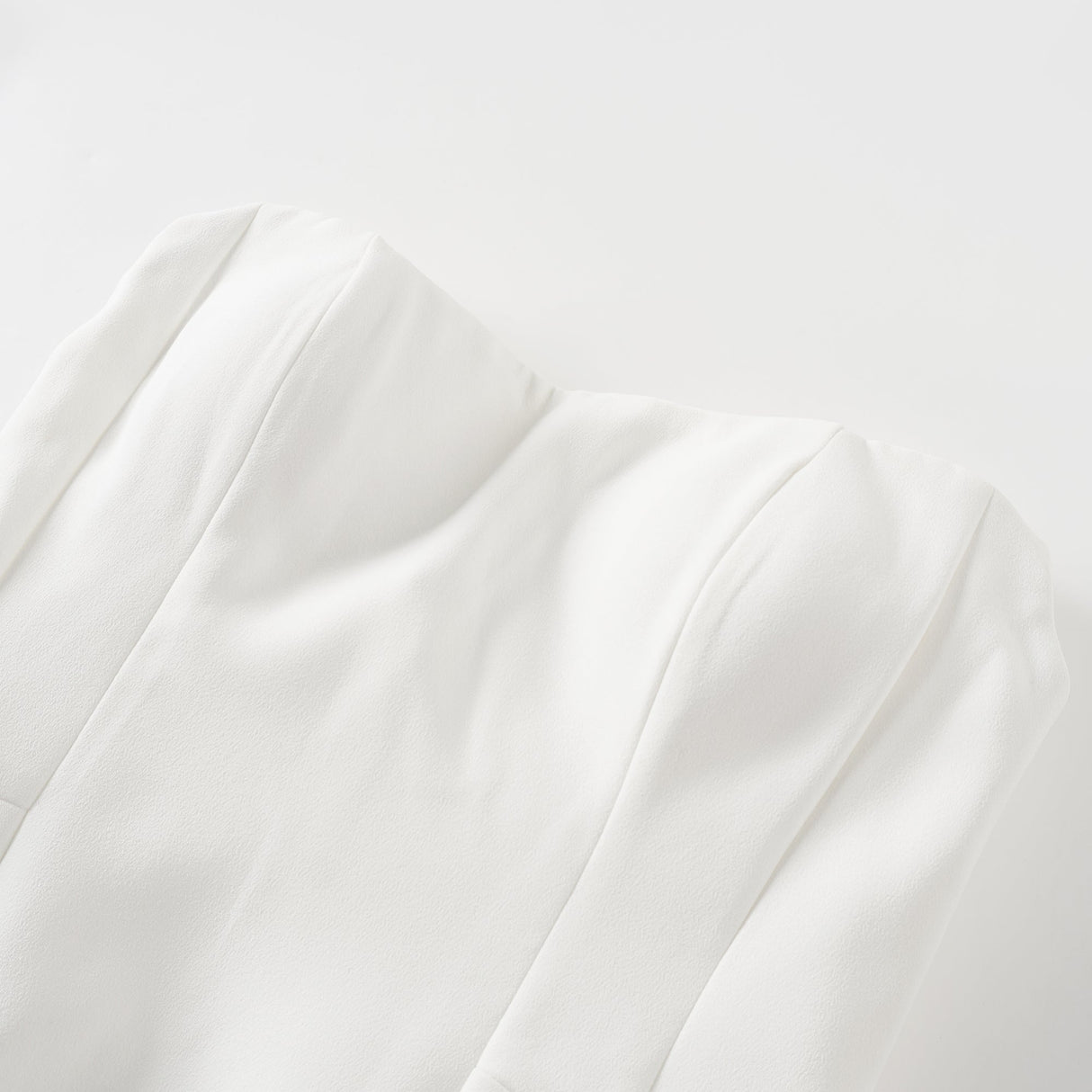 Aurohaya Ulla White Cross Over Bodycon Mini Dress