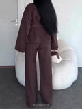 Tie-Waist Denim Jacket & Pants 2-Piece Set