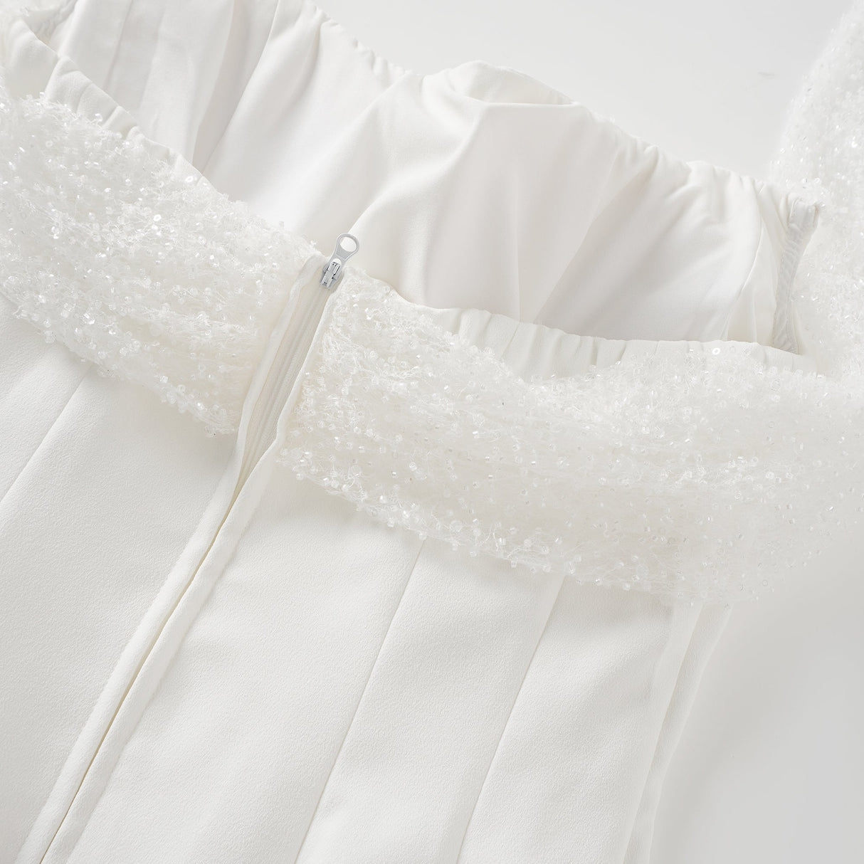 Aurohaya Ulla White Cross Over Bodycon Mini Dress