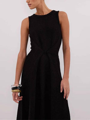 Aurohaya Minimalist Vacation Style Dress