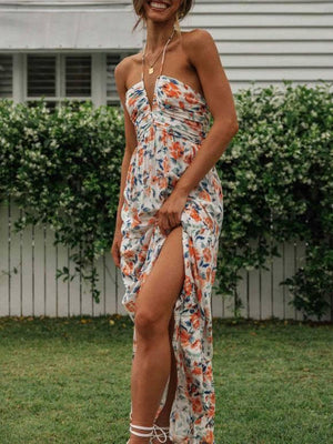 Aurohaya Floral-Print Maxi Dress