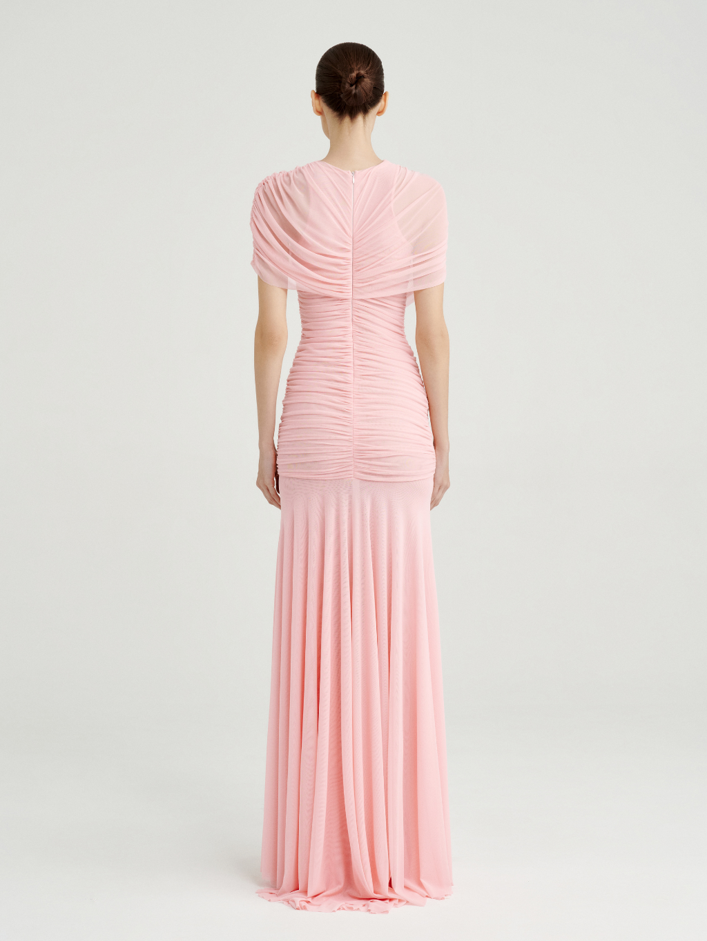 Aurohaya Mado One Shoulder Ruched Maxi Dress