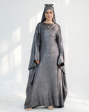 Satin Batwing Butterfly Abaya with Hijab