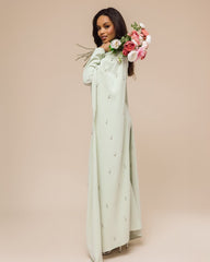 Aurohaya Modest Maxi Cape Dress
