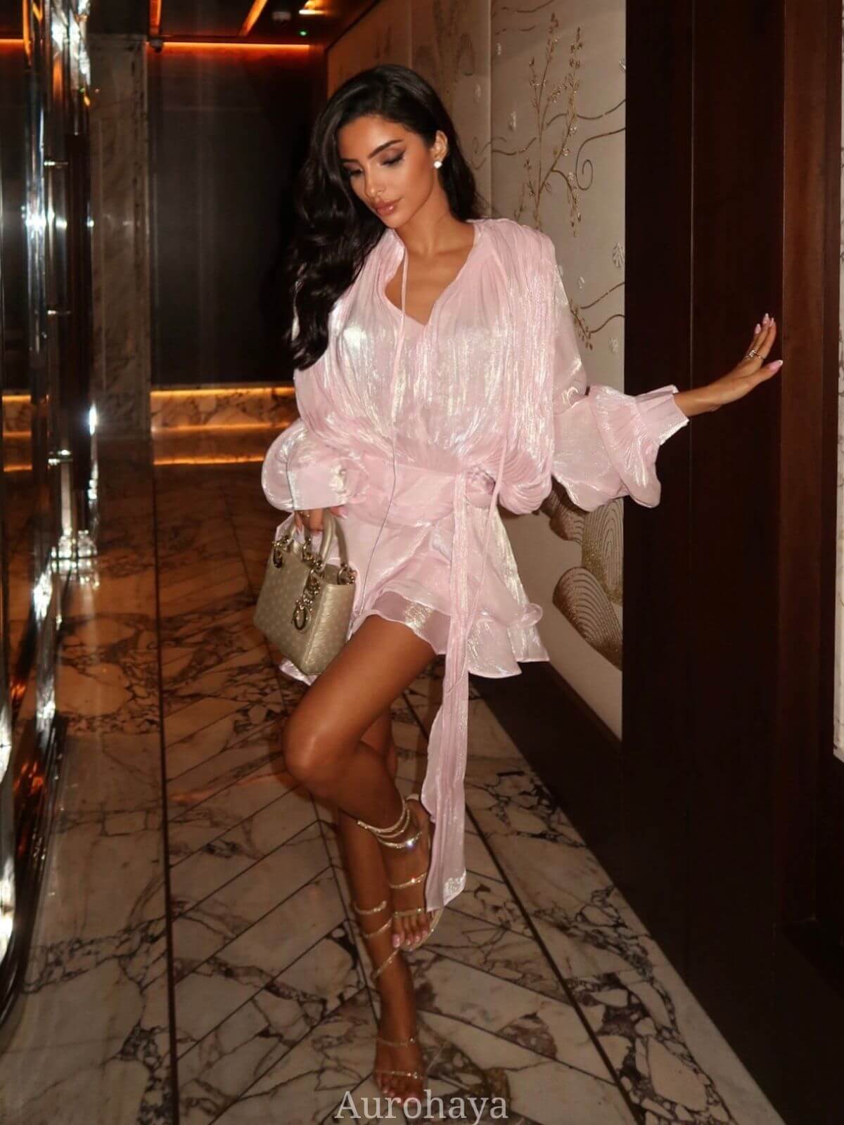 Avelisse Draped Mini Dress