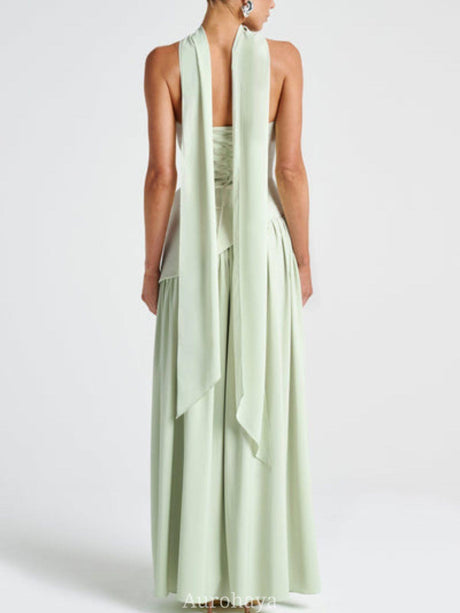 Aurohaya Solène Asymmetrical Maxi Gown