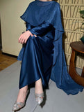 Simple Starry Cape Abaya for Women 2-Piece Set