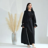 Lightweight Satin Abaya 2-Piece Set