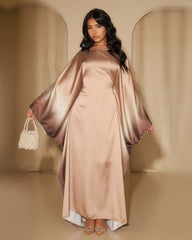 Printed Bodycon Part Butterfly Abaya