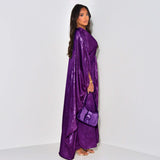 Chiffon Open Front Butterfly Abaya Dress