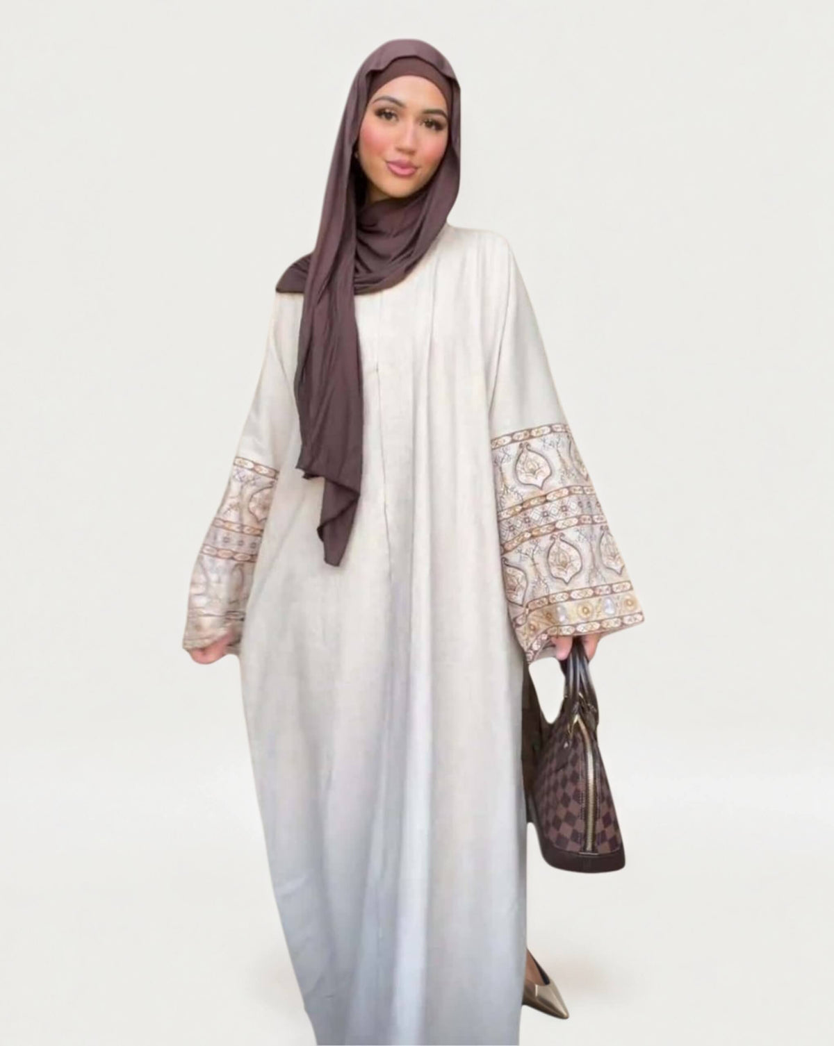 Luxury Bubble Sleeve Bohemian Abaya