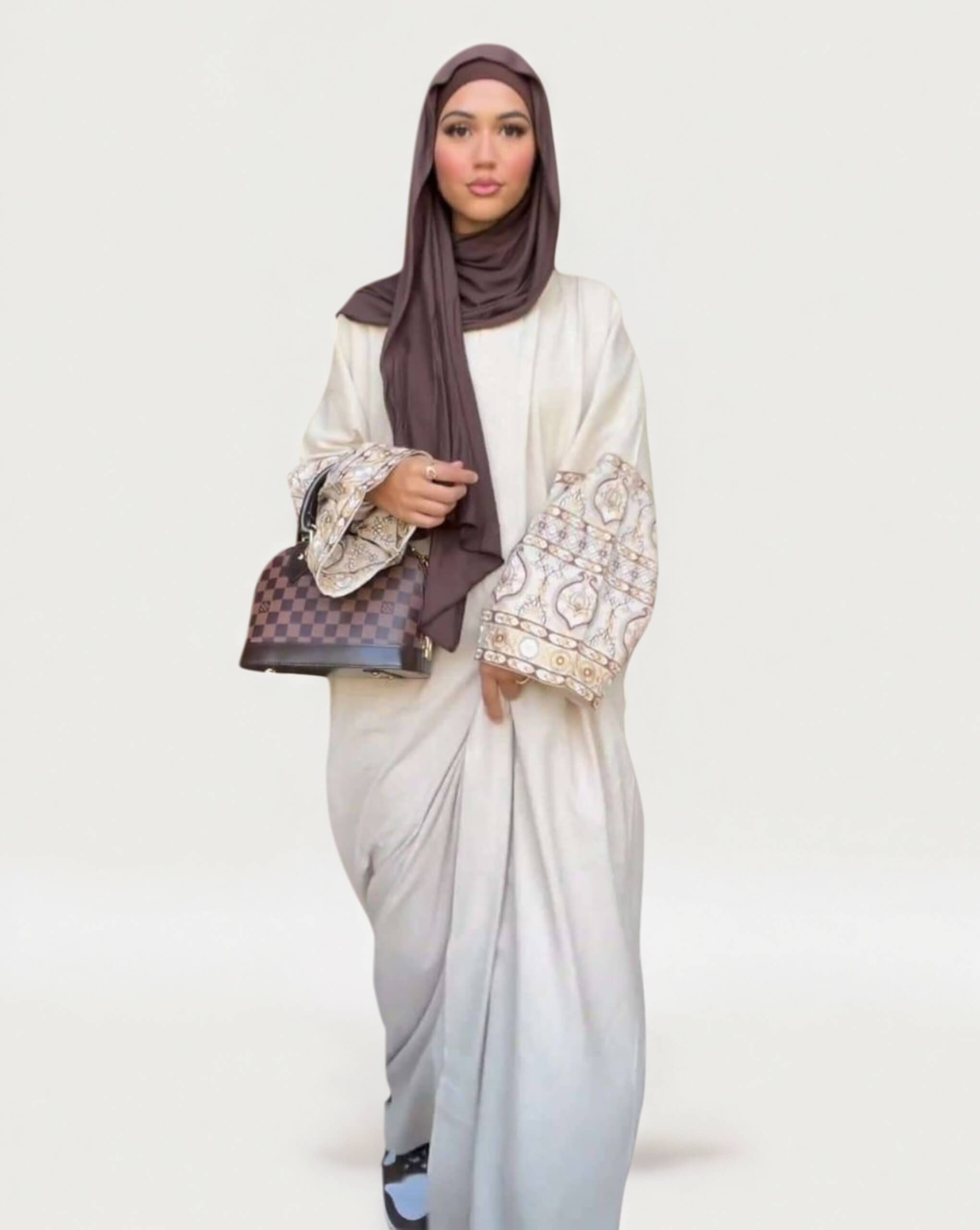 Luxury Bubble Sleeve Bohemian Abaya