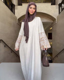 Bubble Sleeve Bohemian Abaya - Aurohaya