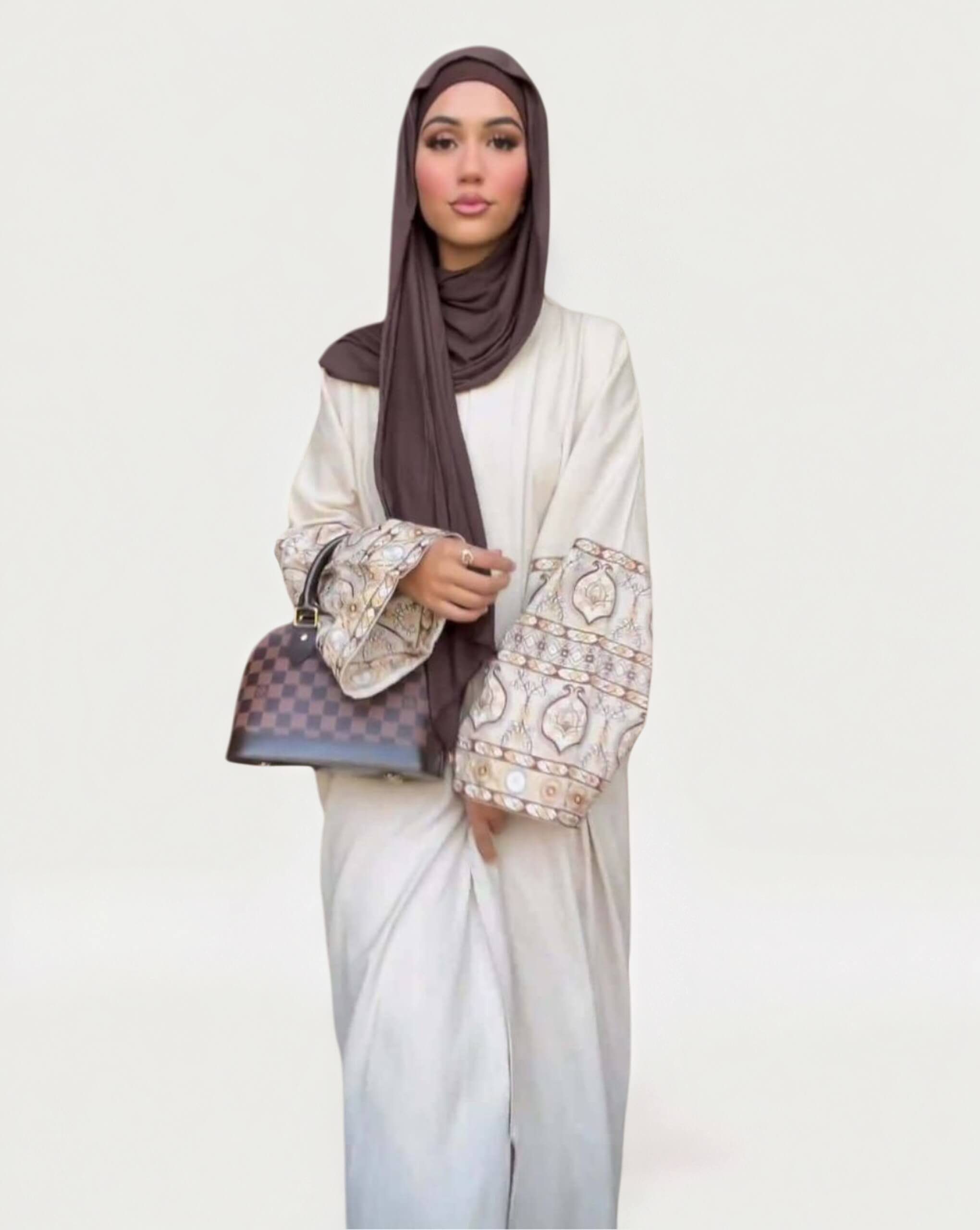 Luxury Bubble Sleeve Bohemian Abaya